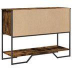Tavolo Consolle Rovere Fumo 100x35x74,5 cm in Truciolato