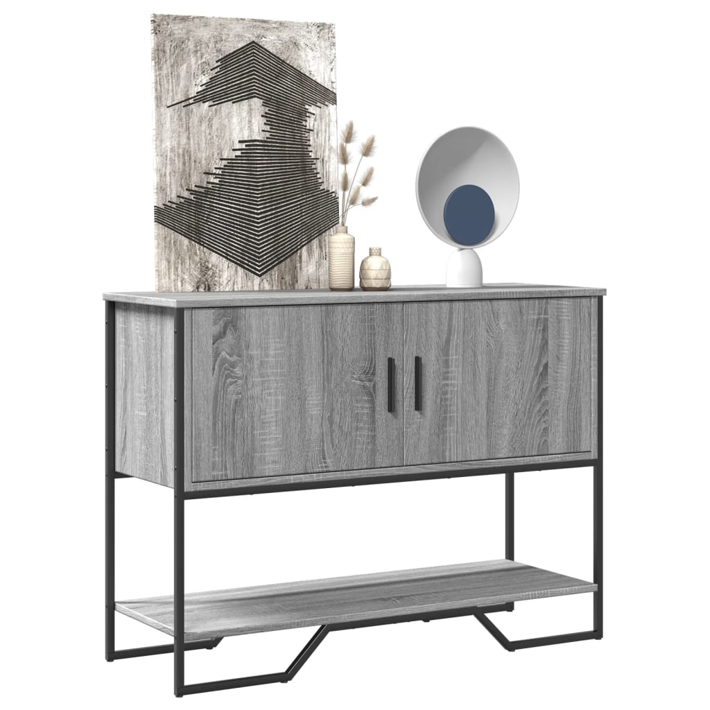 Tavolo Consolle Grigio Sonoma 100x35x74,5 cm in Truciolato