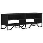 Mobile Porta TV Nero 122x34x41 cm in Legno Multistrato