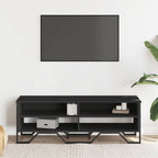 Mobile Porta TV Nero 122x34x41 cm in Legno Multistrato