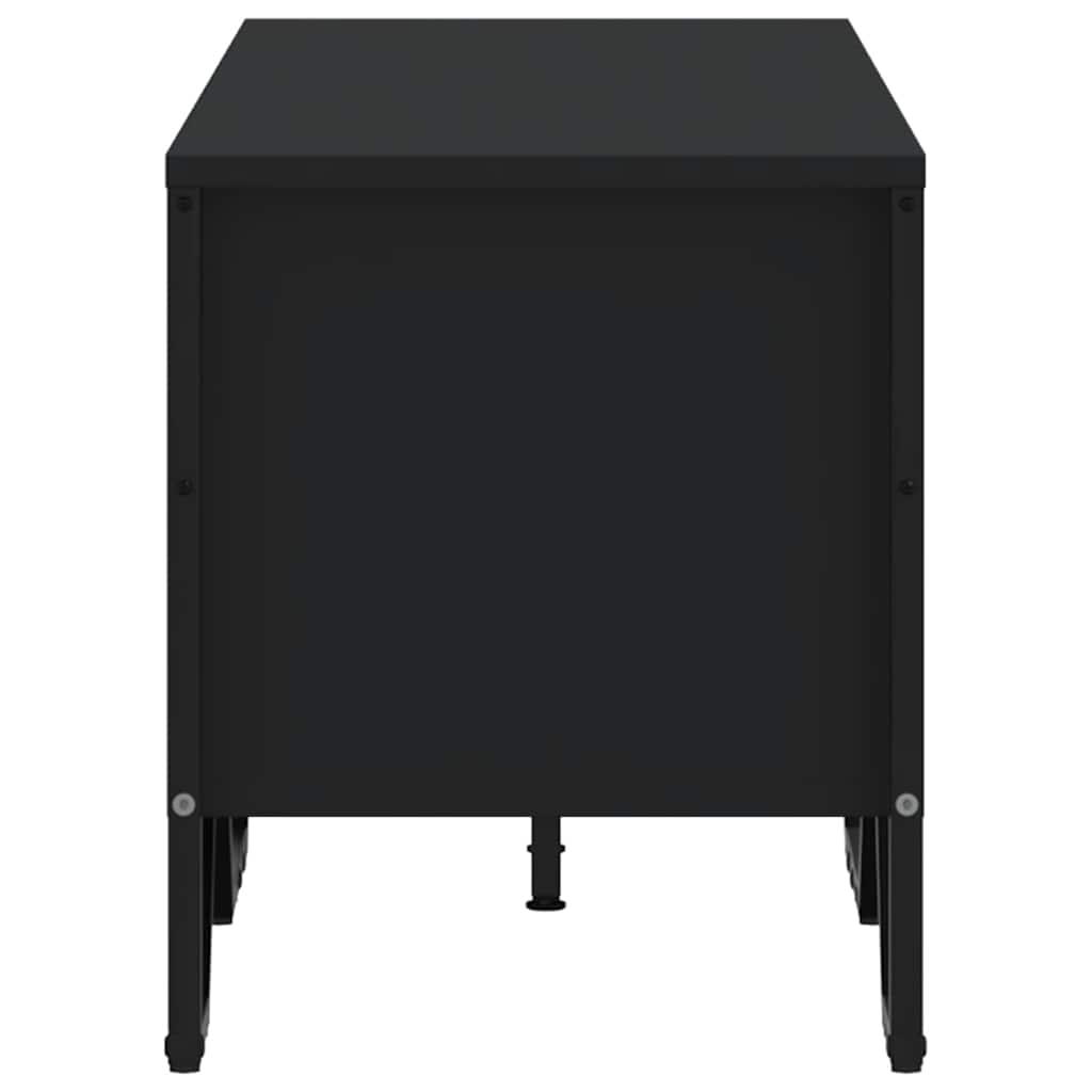 Mobile Porta TV Nero 122x34x41 cm in Legno Multistrato
