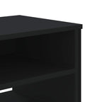 Mobile Porta TV Nero 122x34x41 cm in Legno Multistrato
