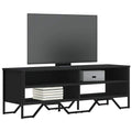 Mobile Porta TV Nero 122x34x41 cm in Legno Multistrato