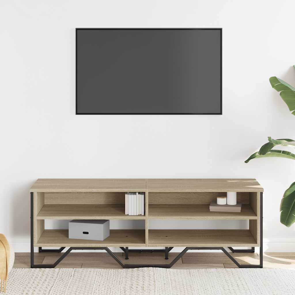 Mobile TV Rovere Sonoma 122x34x41 cm in Legno Multistrato