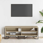 Mobile TV Rovere Sonoma 122x34x41 cm in Legno Multistrato
