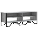 Mobile Porta TV Grigio Sonoma 122x34x41cm in Legno Multistrato