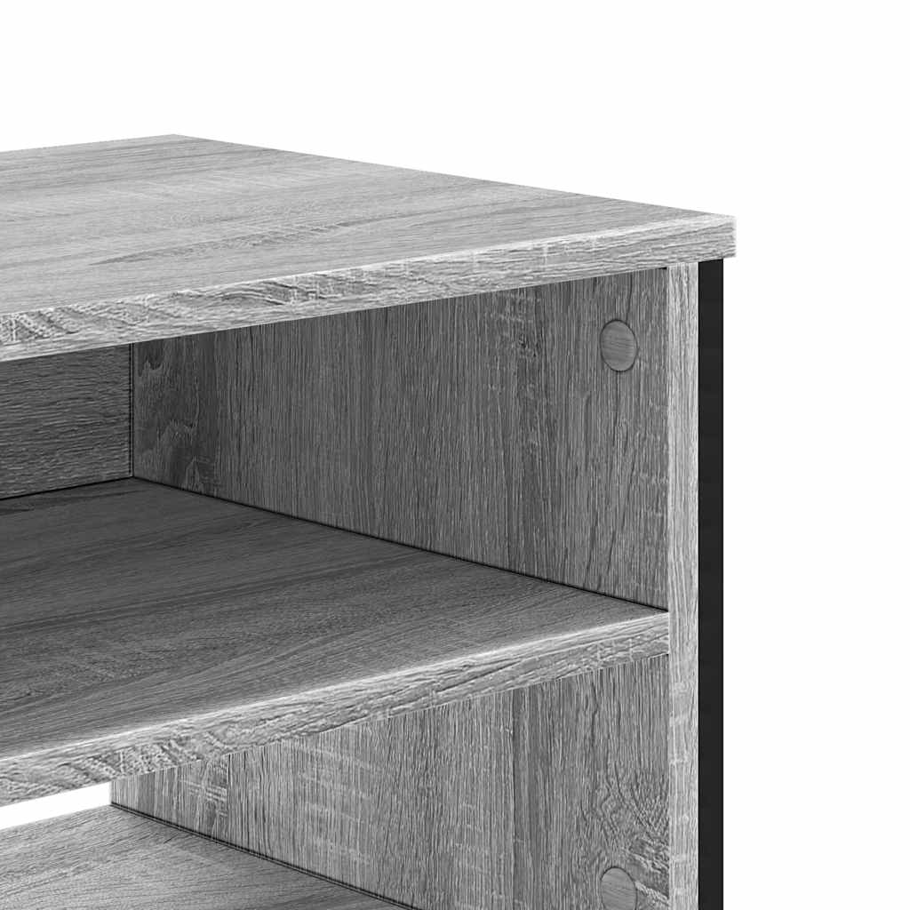 Mobile Porta TV Grigio Sonoma 122x34x41cm in Legno Multistrato