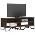Mobile Porta TV Rovere Marrone 122x34x41cm in Legno Multistrato