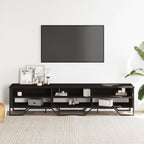 Mobile Porta TV Nero 180x34x41 cm in Legno Multistrato
