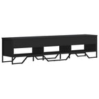 Mobile Porta TV Nero 180x34x41 cm in Legno Multistrato