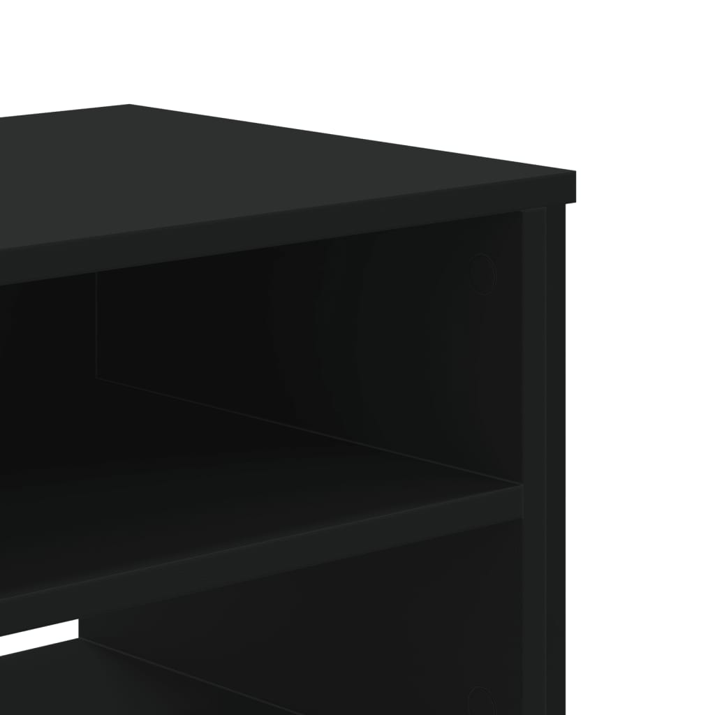 Mobile Porta TV Nero 180x34x41 cm in Legno Multistrato
