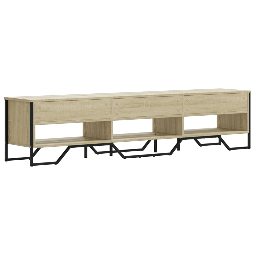 Mobile Porta TV Rovere Sonoma 180x34x41 cm Legno Multistrato