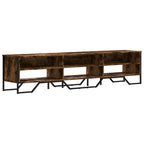 Mobile Porta TV Rovere Fumo 180x34x41 cm in Legno Multistrato