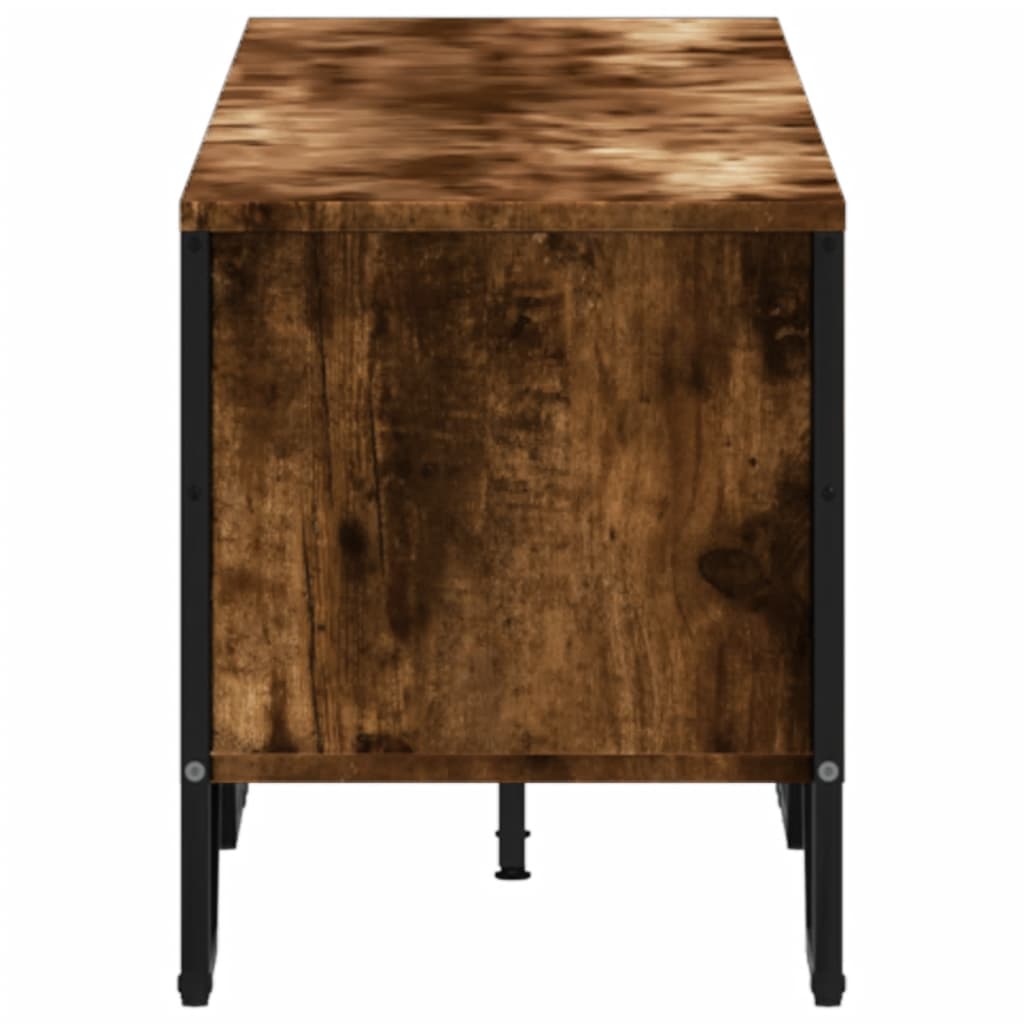 Mobile Porta TV Rovere Fumo 180x34x41 cm in Legno Multistrato