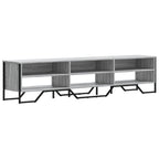 Mobile Porta TV Grigio Sonoma 180x34x41cm in Legno Multistrato