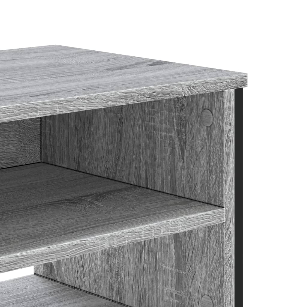 Mobile Porta TV Grigio Sonoma 180x34x41cm in Legno Multistrato