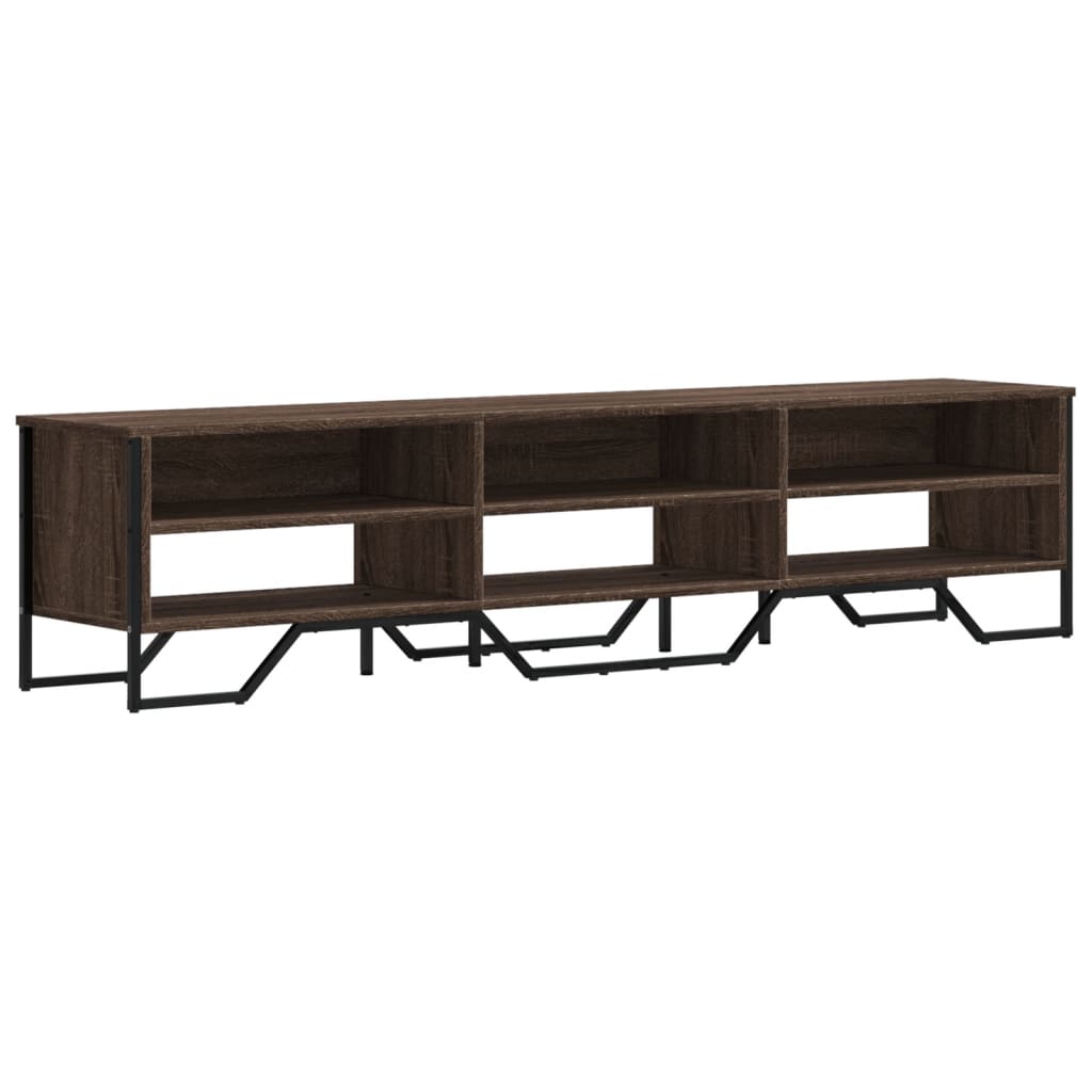 Mobile Porta TV Rovere Marrone 180x34x41cm in Legno Multistrato