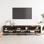 Mobile Porta TV Rovere Marrone 180x34x41cm in Legno Multistrato