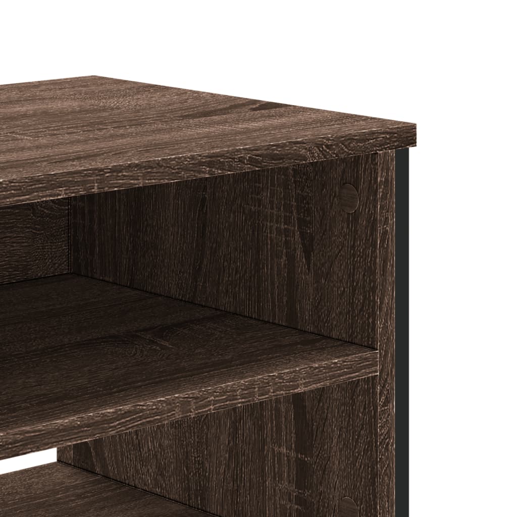 Mobile Porta TV Rovere Marrone 180x34x41cm in Legno Multistrato