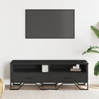 Mobile Porta TV Nero 122x34x41 cm in Legno Multistrato