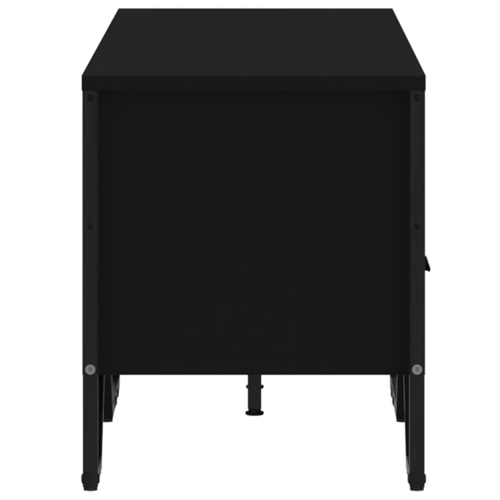 Mobile Porta TV Nero 122x34x41 cm in Legno Multistrato