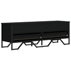 Mobile Porta TV Nero 122x34x41 cm in Legno Multistrato