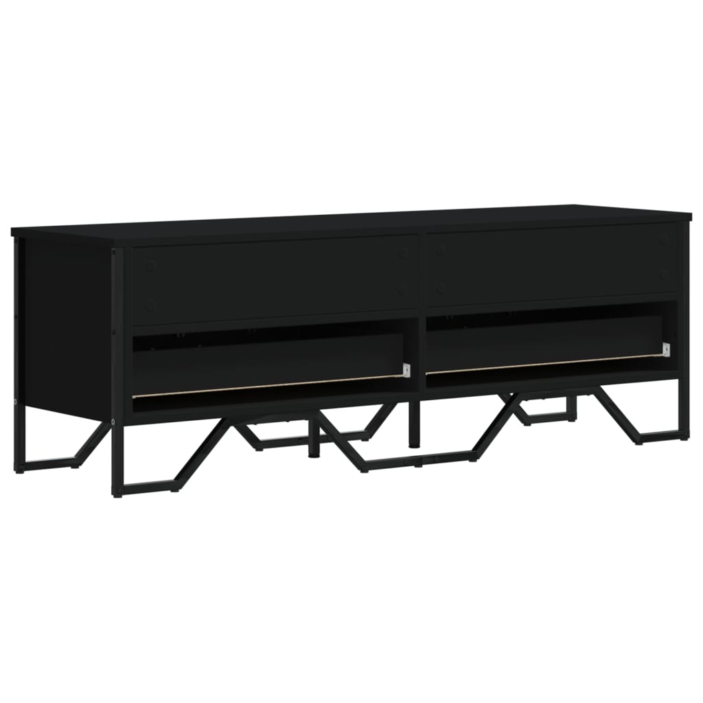 Mobile Porta TV Nero 122x34x41 cm in Legno Multistrato