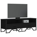 Mobile Porta TV Nero 122x34x41 cm in Legno Multistrato