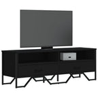 Mobile Porta TV Nero 122x34x41 cm in Legno Multistrato