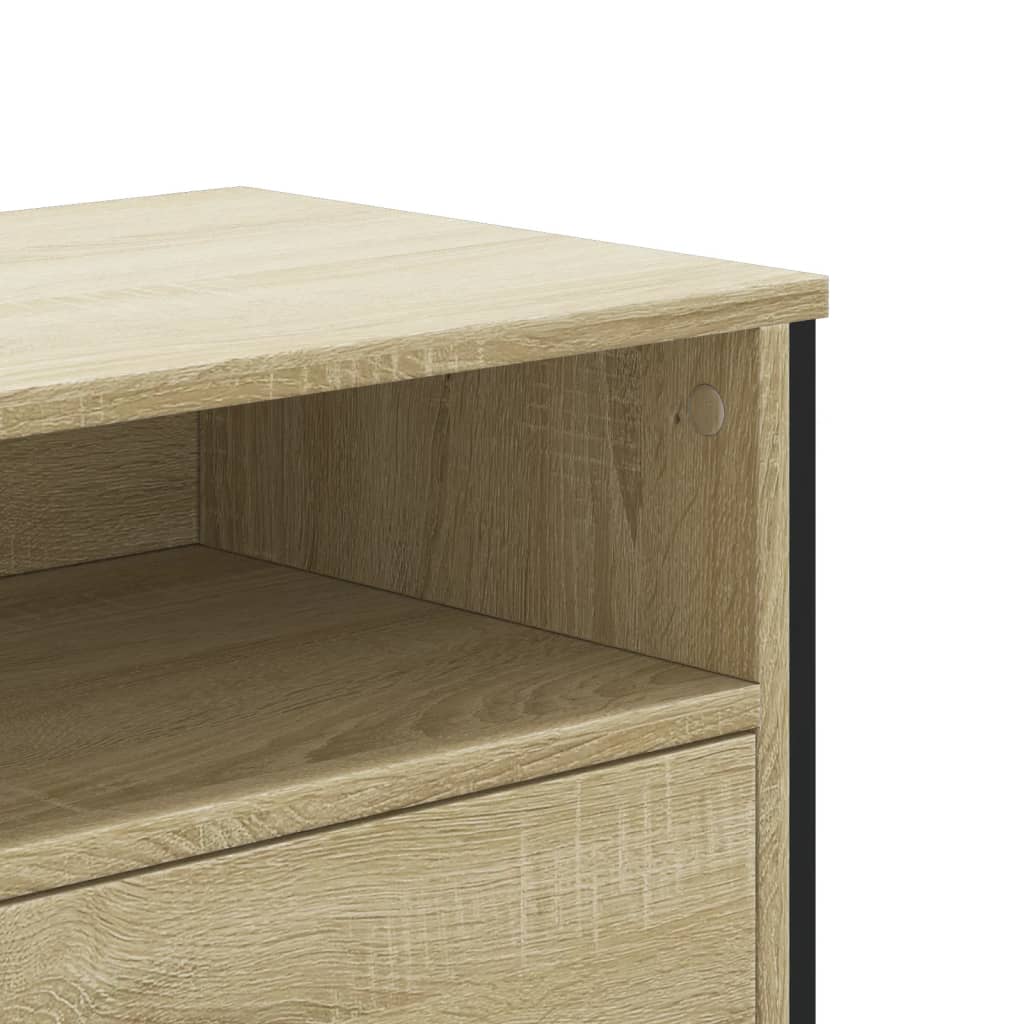 Mobile TV Rovere Sonoma 122x34x41 cm in Legno Multistrato