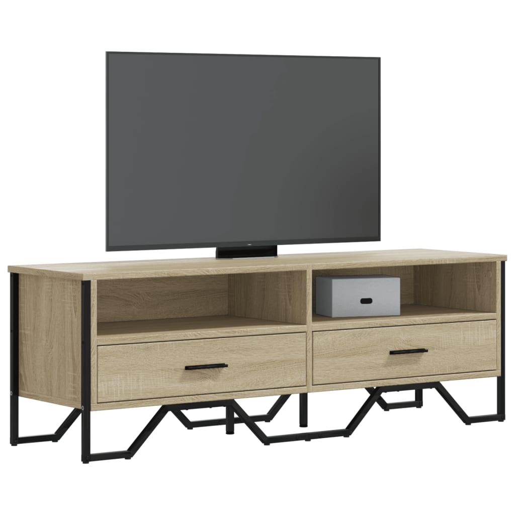 Mobile TV Rovere Sonoma 122x34x41 cm in Legno Multistrato