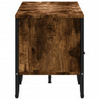 Mobile Porta TV Rovere Fumo 122x34x41 cm in Legno Multistrato