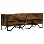Mobile Porta TV Rovere Fumo 122x34x41 cm in Legno Multistrato