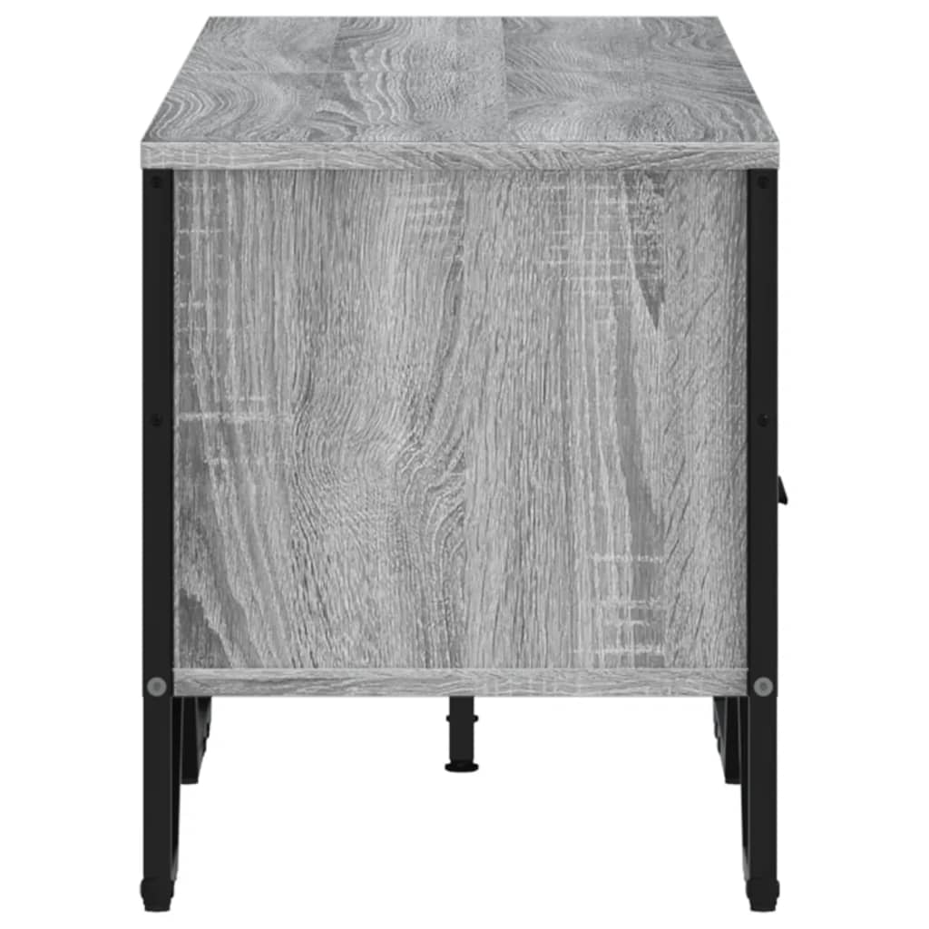 Mobile Porta TV Grigio Sonoma 122x34x41cm in Legno Multistrato