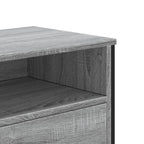 Mobile Porta TV Grigio Sonoma 122x34x41cm in Legno Multistrato