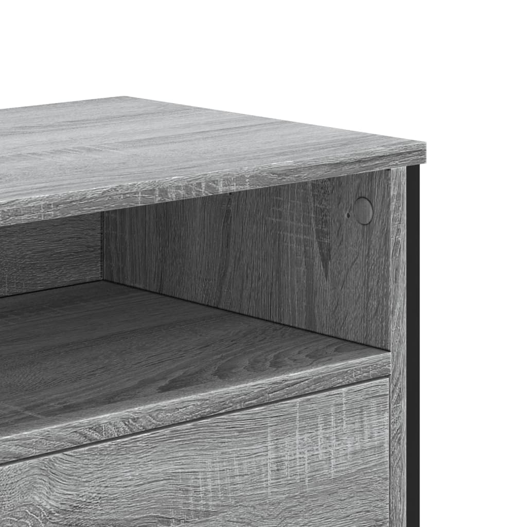 Mobile Porta TV Grigio Sonoma 122x34x41cm in Legno Multistrato