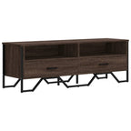 Mobile Porta TV Rovere Marrone 122x34x41cm in Legno Multistrato