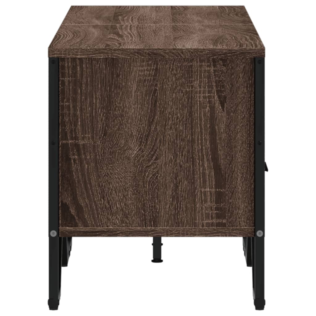 Mobile Porta TV Rovere Marrone 122x34x41cm in Legno Multistrato