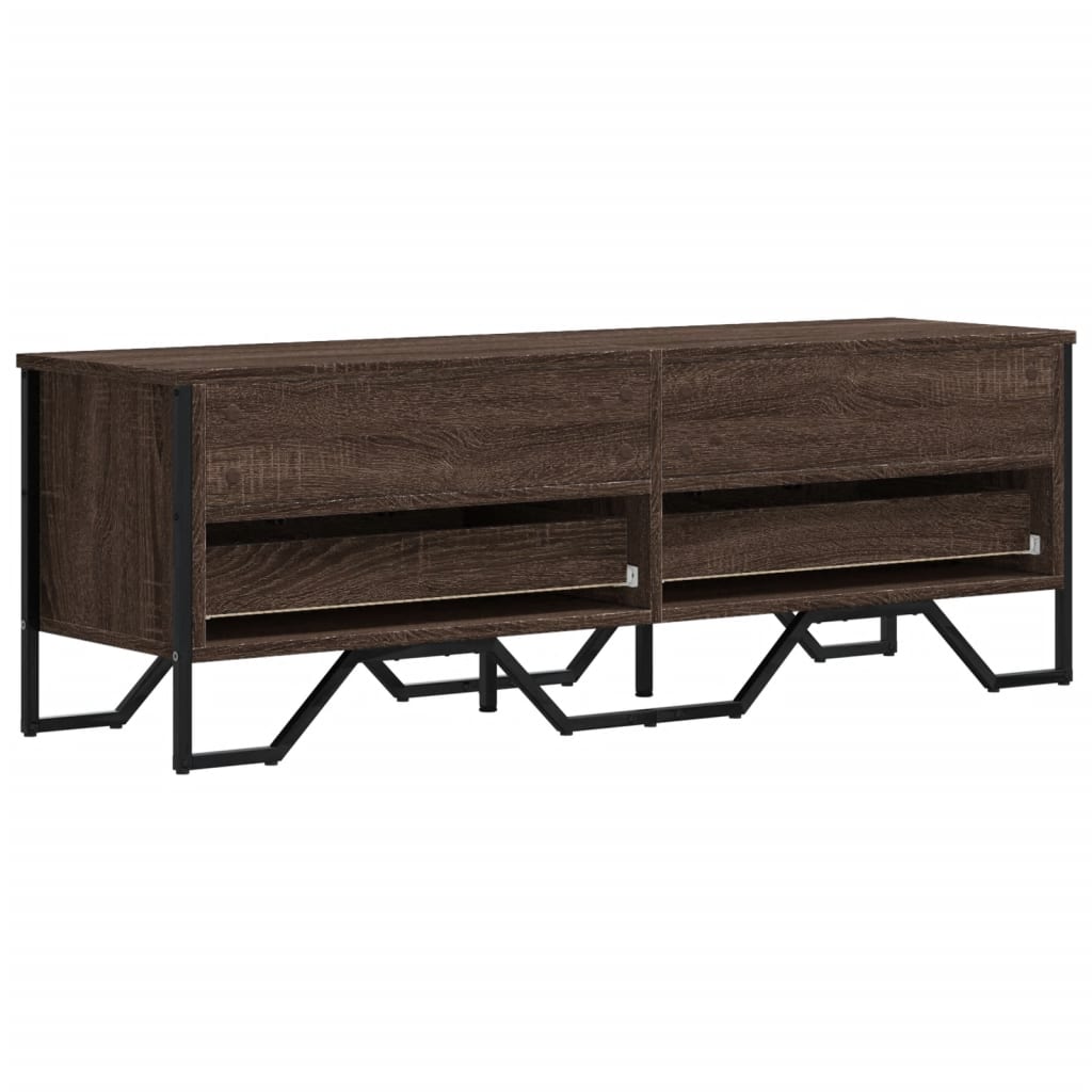 Mobile Porta TV Rovere Marrone 122x34x41cm in Legno Multistrato