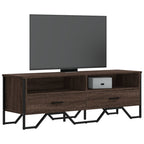 Mobile Porta TV Rovere Marrone 122x34x41cm in Legno Multistrato