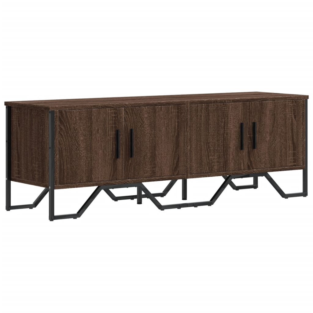 Mobile Porta TV Rovere Marrone 122x34x41cm in Legno Multistrato