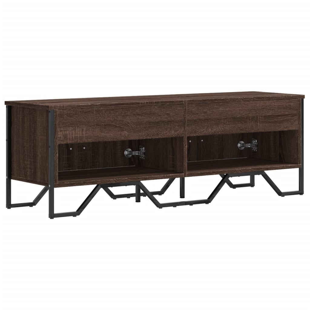 Mobile Porta TV Rovere Marrone 122x34x41cm in Legno Multistrato