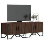 Mobile Porta TV Rovere Marrone 122x34x41cm in Legno Multistrato
