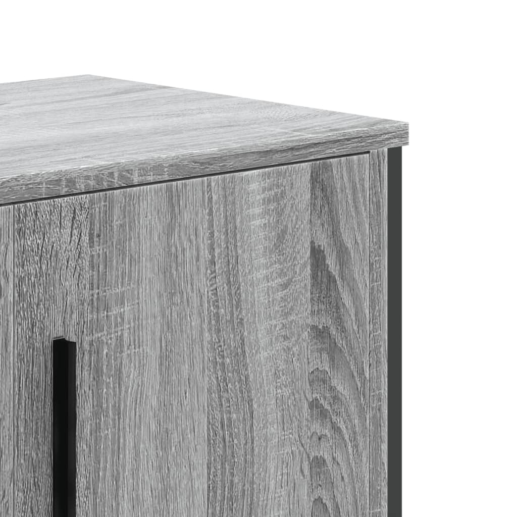 Mobile Porta TV Grigio Sonoma 180x34x41cm in Legno Multistrato