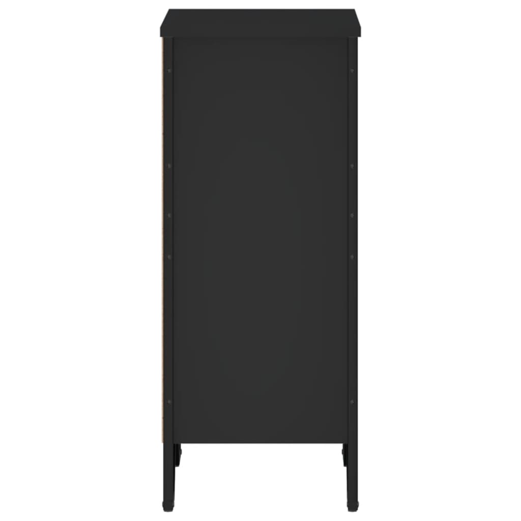 Libreria Nera 50x31x74,5 cm in Legno Multistrato