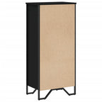 Libreria Nera 50x31x106 cm in Legno Multistrato