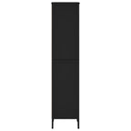 Libreria Nera 50x31x137,5 cm in Truciolato
