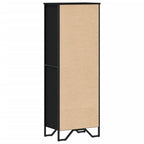 Libreria Nera 50x31x137,5 cm in Truciolato