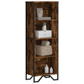 Libreria Rovere Fumo 50x31x137,5 cm in Truciolato