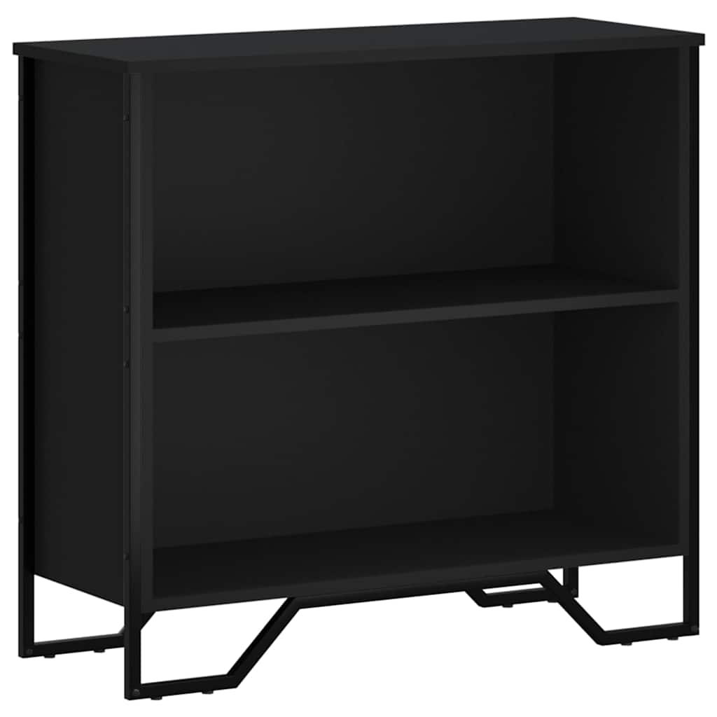 Libreria Nera 80x31x74,5 cm in Legno Multistrato